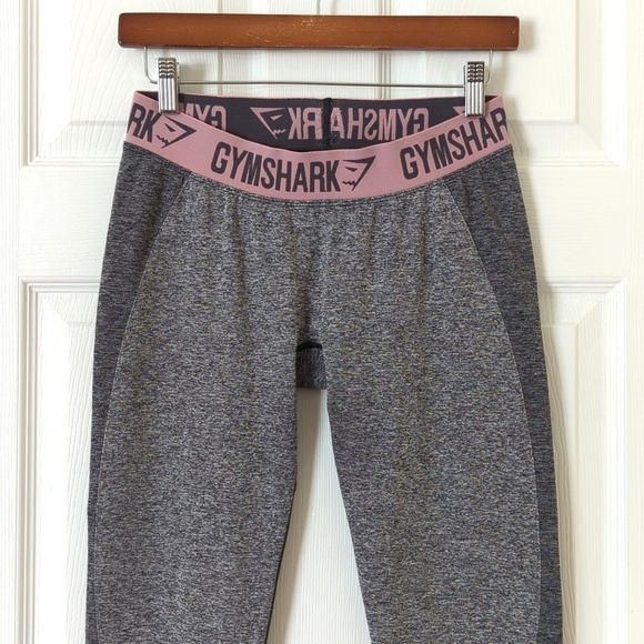 Gymshark Dry Low Rise Athletic Fit Body Contouring Workout Leggings Gray Medium - Picture 2 of 10